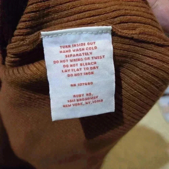 Ruby Rd. Bohemian Sleeveless Top Brown Size M - Picture 5 of 5